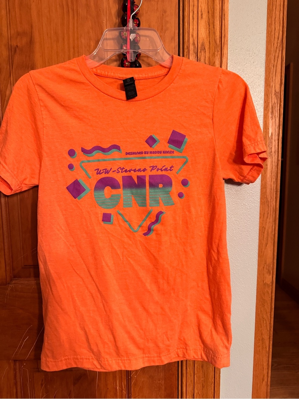 Gildan Orange Softstyle Tee with Black Neck Tag